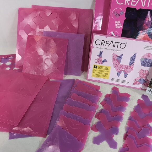 Creatto Starlight Kitty Cat Thames & Kosmos 2020 Pink LED Light Up 3D Puzzle - Picture 14 of 14